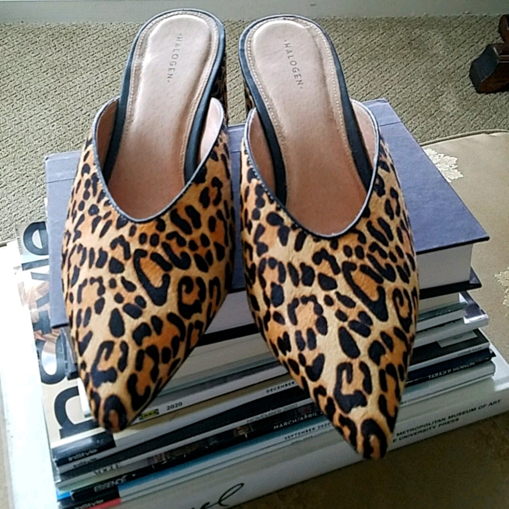 Halogen Leopard Print Mules